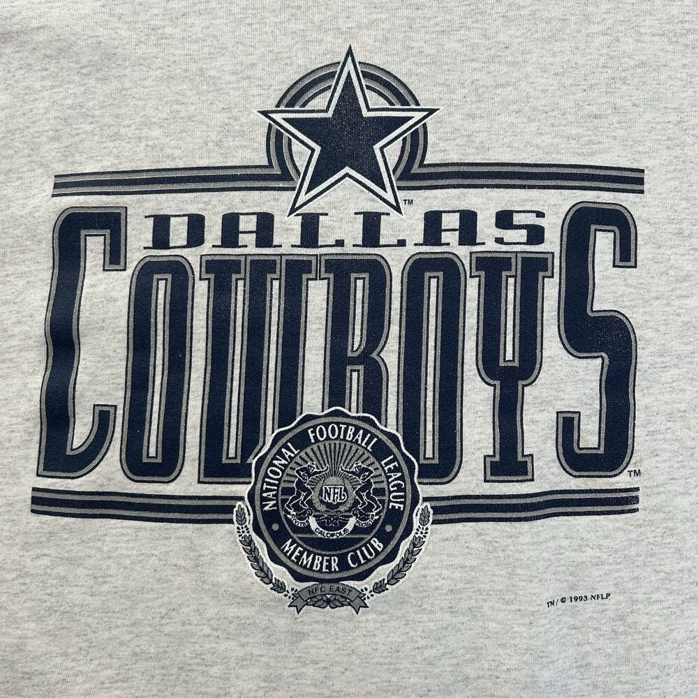 Vtg 1993 Dallas Cowboys NFL Sweatshirt Men XL Nutmeg Mills Crew Neck Made In USA